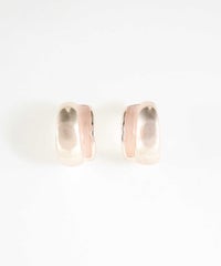 エポメタルフープチタンポストピアス