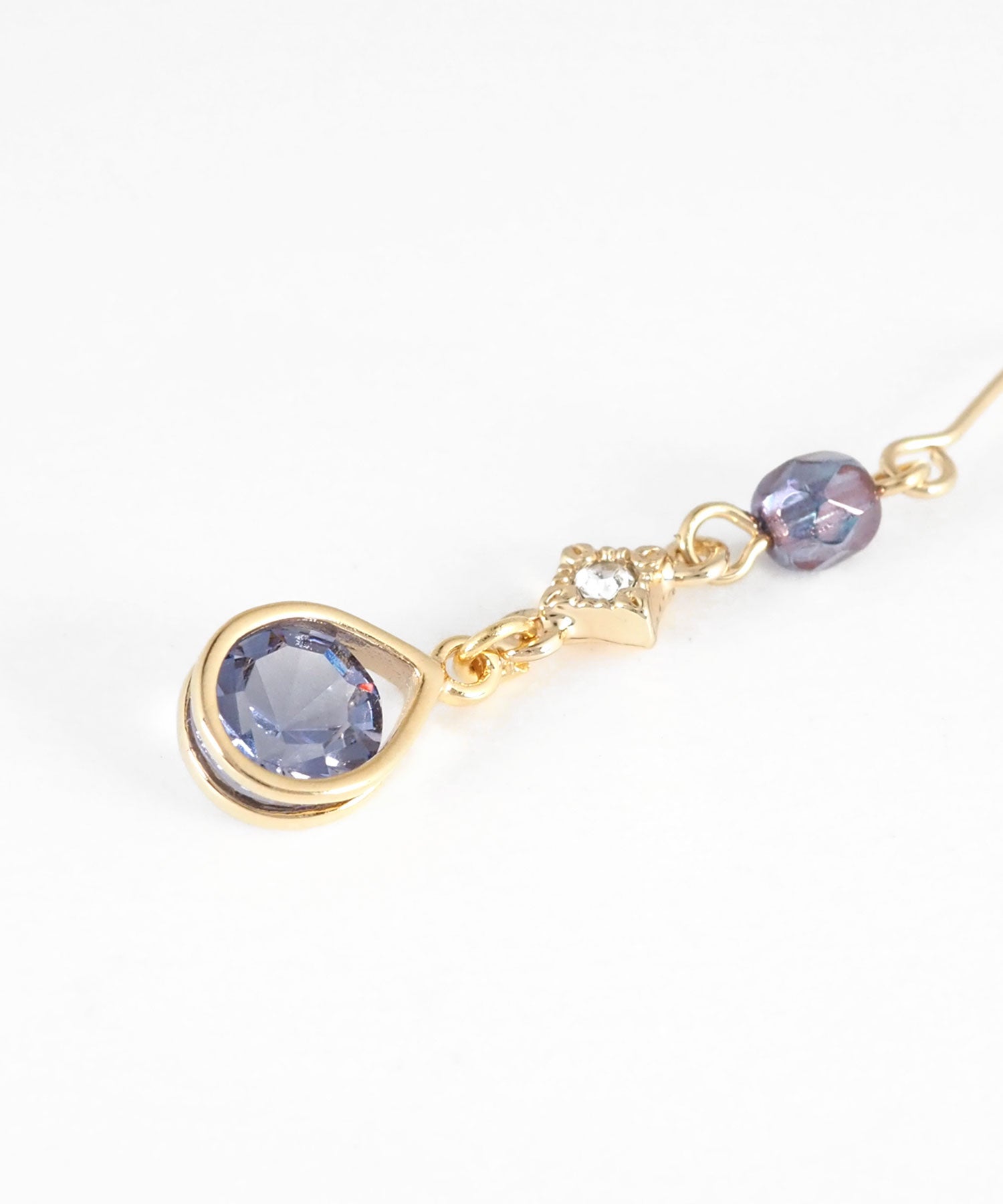 ドロップビジューフックピアス