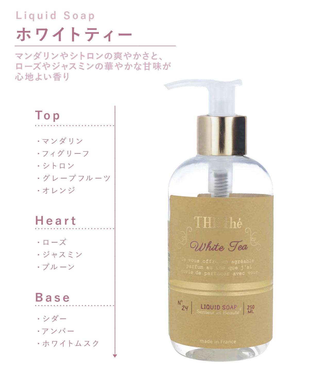 Senteur et Beaute(サンタールエボーテ)ザ・ティーリキッドソープ