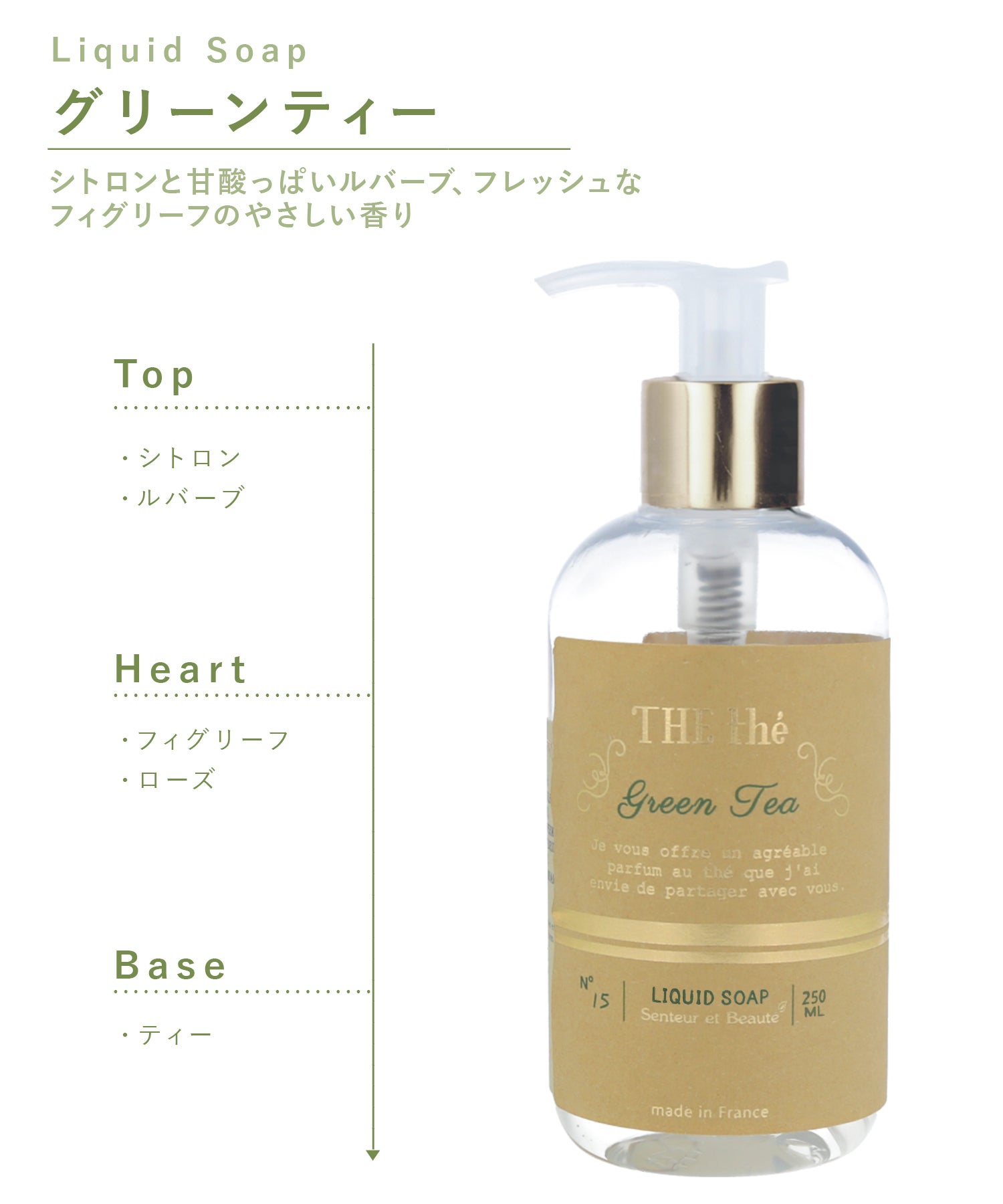 Senteur et Beaute(サンタールエボーテ)ザ・ティーリキッドソープ